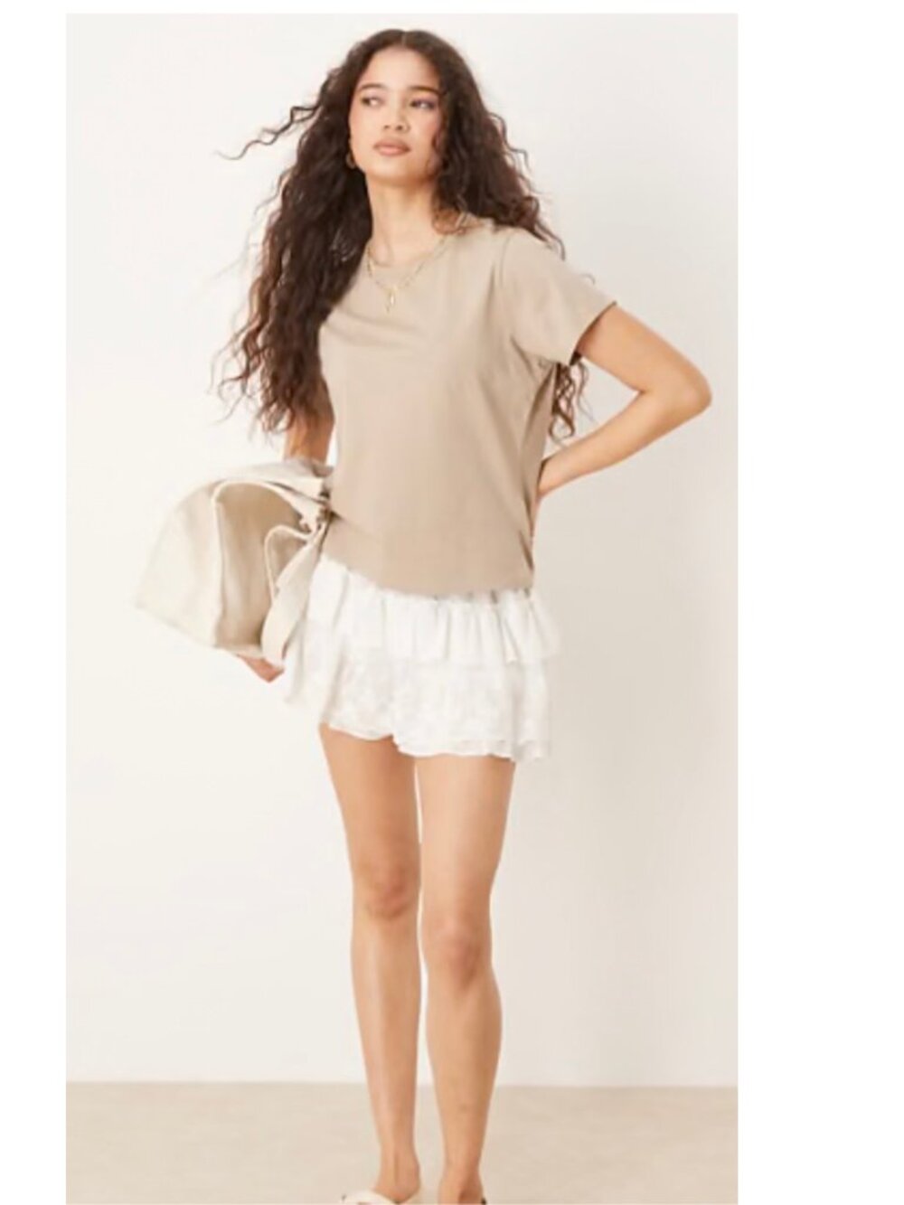 Abercrombie & Fitch -  Size Small Small  Super Soft Taupe Baby Tee